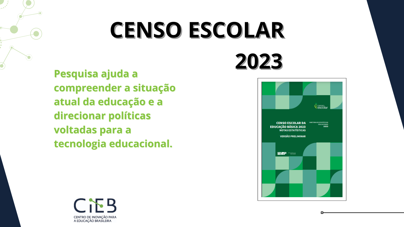 Censo Escolar 2023: avanços e desafios na tecnologia